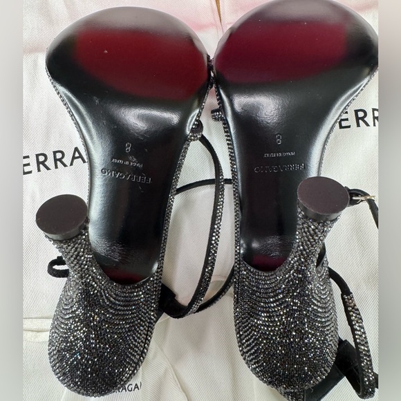 FERAGAMO Denise Embellished Ankle Strap Sandals - Picture 5 of 9